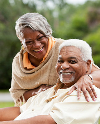 happy senior African American couple